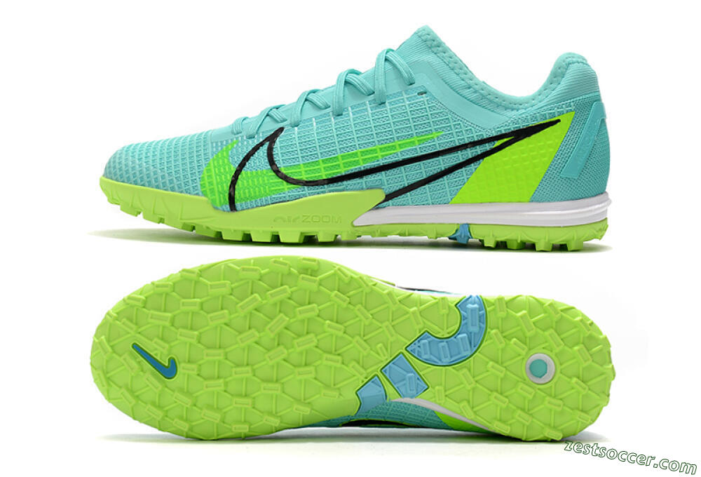 Nike Mercurial Vapor 14 Pro TF Low-Tops Soccer Shoes - Blue/Yellow/Black 1