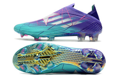 Adidas X Speedflow+ FG Low-Tops Soccer Cleats - Jade/Purple/Pink
