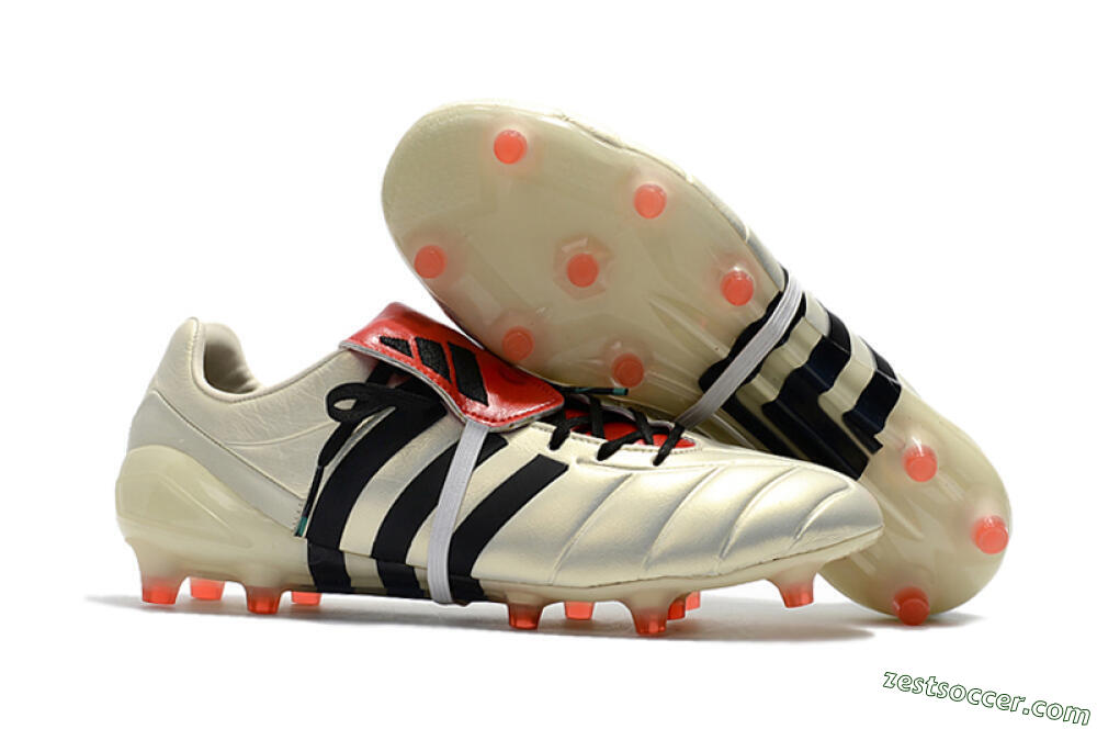 Adidas Predator Mania Champagne FG Low-Tops Soccer Cleats - Gold/Black/Red 0
