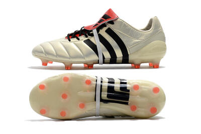 Adidas Predator Mania Champagne FG Low-Tops Soccer Cleats - Gold/Black/Red