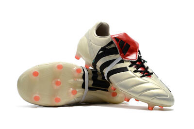 Adidas Predator Mania Champagne FG Low-Tops Soccer Cleats - Gold/Black/Red