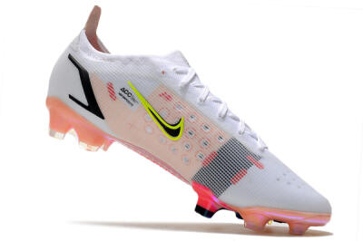 Nike Mercurial Vapor 14 Elite FG Low-Tops Soccer Cleats - White/Pink/Black/Gold