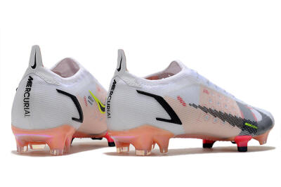Nike Mercurial Vapor 14 Elite FG Low-Tops Soccer Cleats - White/Pink/Black/Gold