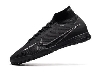 Nike Air Zoom Mercurial Superfly 9 Elite TF High-Tops Soccer Shoes - Black/White/Yellow