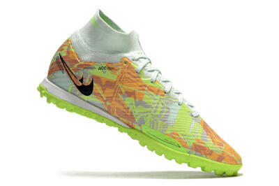 Nike Air Zoom Mercurial Superfly 9 Elite TF High-Tops Soccer Shoes - Yellow/Brown/Black