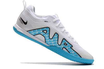Nike Air Zoom Mercurial Vapor 15 Pro IC Low-Tops Soccer Shoes - White/Blue/Black