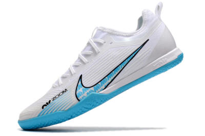 Nike Air Zoom Mercurial Vapor 15 Pro IC Low-Tops Soccer Shoes - White/Blue/Black