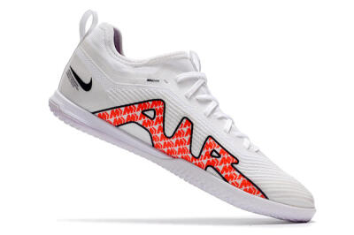 Nike Air Zoom Mercurial Vapor 15 Pro IC Low-Tops Soccer Shoes - White/Black/Red