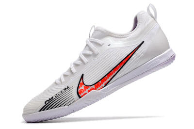 Nike Air Zoom Mercurial Vapor 15 Pro IC Low-Tops Soccer Shoes - White/Black/Red
