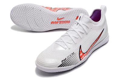 Nike Air Zoom Mercurial Vapor 15 Pro IC Low-Tops Soccer Shoes - White/Black/Red