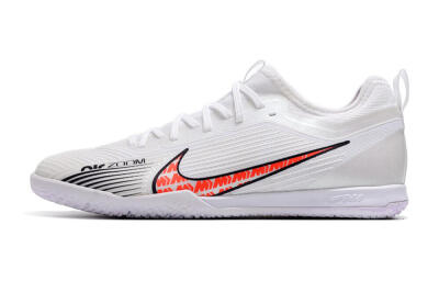Nike Air Zoom Mercurial Vapor 15 Pro IC Low-Tops Soccer Shoes - White/Black/Red