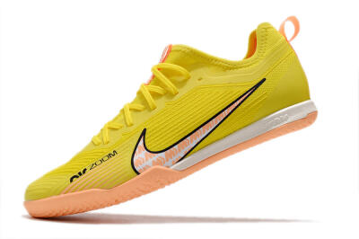 Nike Air Zoom Mercurial Vapor 15 Pro IC Low-Tops Soccer Shoes - Yellow/Pink/Black