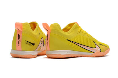 Nike Air Zoom Mercurial Vapor 15 Pro IC Low-Tops Soccer Shoes - Yellow/Pink/Black
