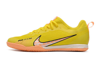 Nike Air Zoom Mercurial Vapor 15 Pro IC Low-Tops Soccer Shoes - Yellow/Pink/Black