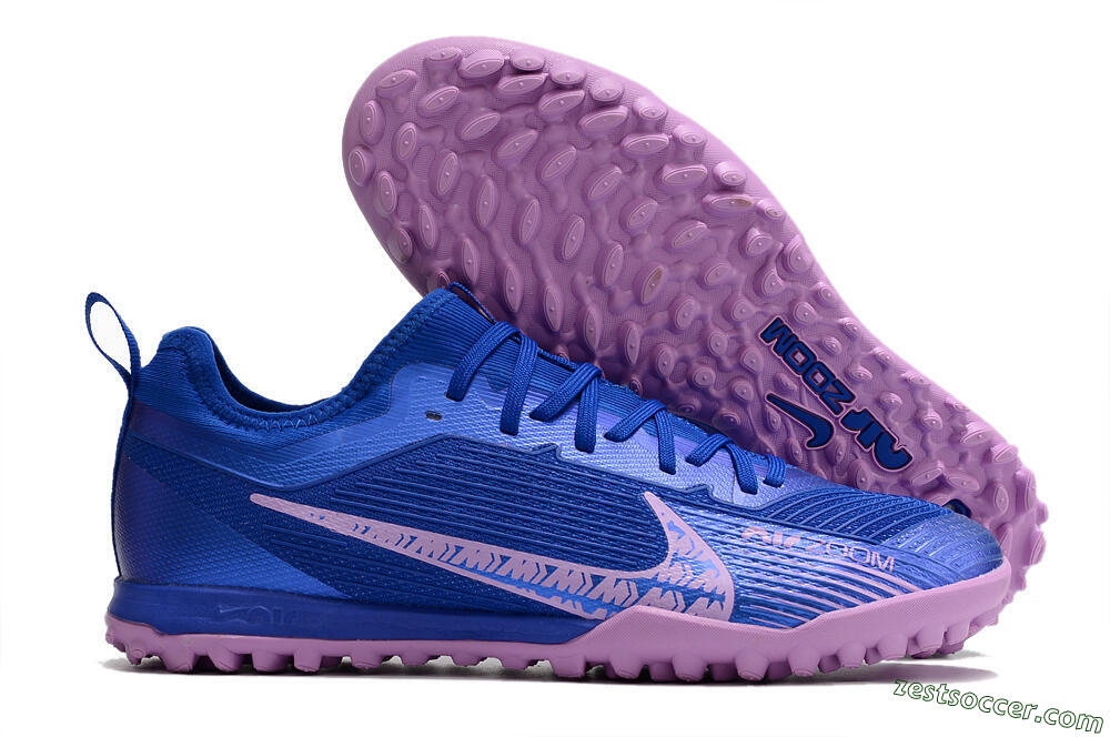 Nike Air Zoom Mercurial Vapor 15 Pro TF Low-Tops Soccer Shoes - Blue/Purple 0