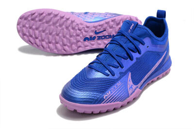 Nike Air Zoom Mercurial Vapor 15 Pro TF Low-Tops Soccer Shoes - Blue/Purple
