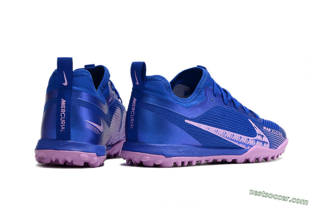 Nike Air Zoom Mercurial Vapor 15 Pro TF Low-Tops Soccer Shoes - Blue/Purple 6