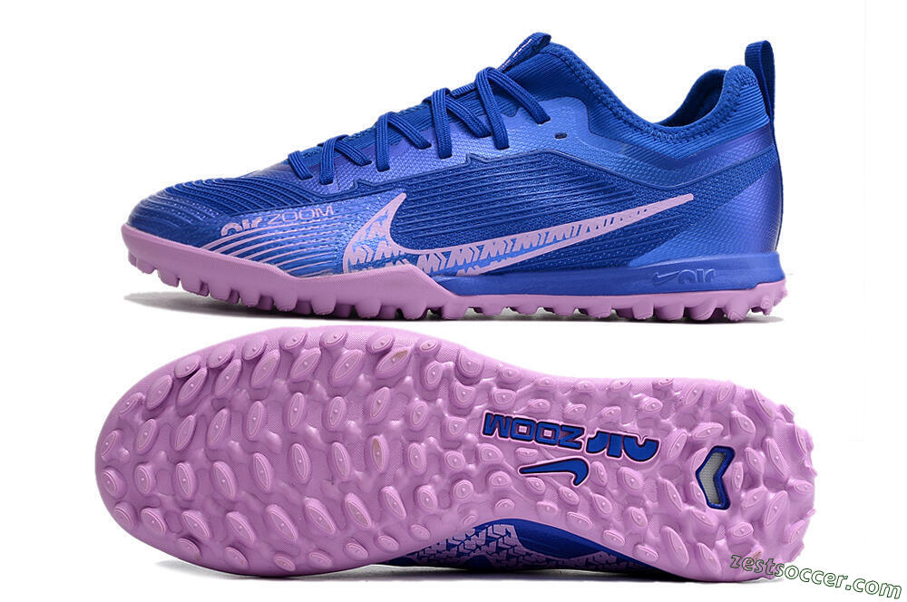 Nike Air Zoom Mercurial Vapor 15 Pro TF Low-Tops Soccer Shoes - Blue/Purple 1