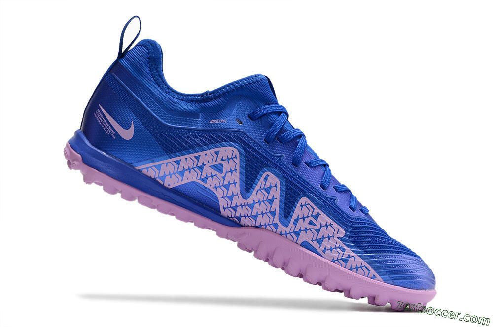 Nike Air Zoom Mercurial Vapor 15 Pro TF Low-Tops Soccer Shoes - Blue/Purple 4