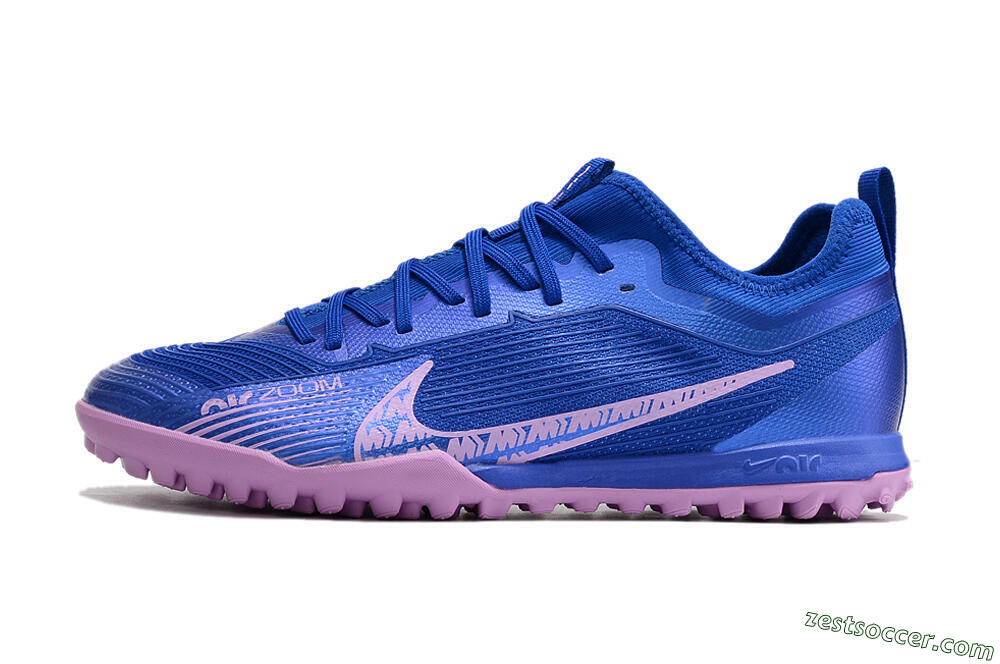 Nike Air Zoom Mercurial Vapor 15 Pro TF Low-Tops Soccer Shoes - Blue/Purple 2