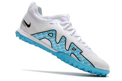 Nike Air Zoom Mercurial Vapor 15 Pro TF Low-Tops Soccer Shoes - White/Blue/Black