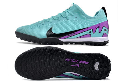 Nike Air Zoom Mercurial Vapor 15 Pro TF Low-Tops Soccer Shoes - Blue/Black/Purple