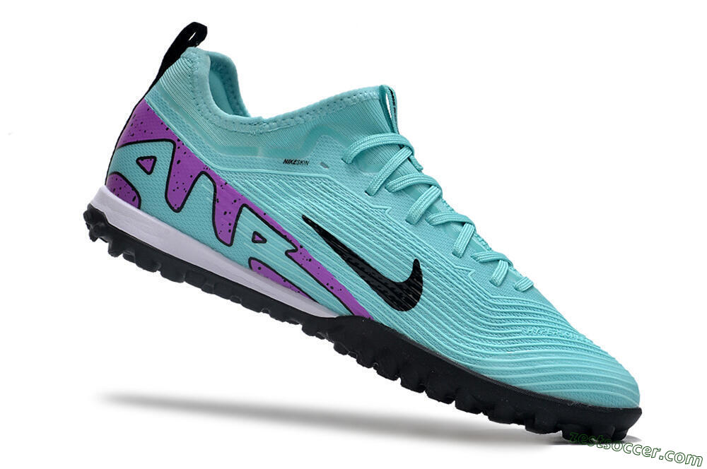 Nike Air Zoom Mercurial Vapor 15 Pro TF Low-Tops Soccer Shoes - Blue/Black/Purple 4