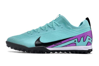 Nike Air Zoom Mercurial Vapor 15 Pro TF Low-Tops Soccer Shoes - Blue/Black/Purple