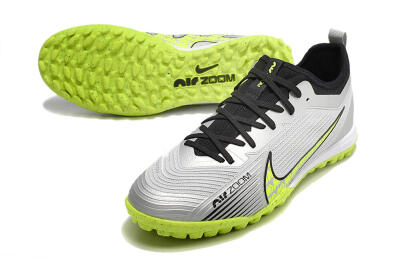 Nike Air Zoom Mercurial Vapor 15 Pro TF Low-Tops Soccer Shoes - Silver/Yellow/Black