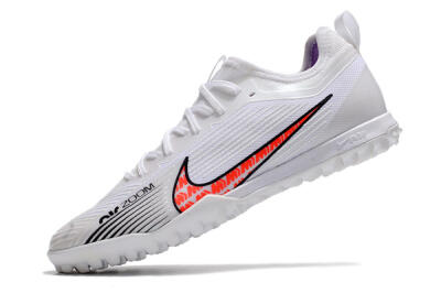 Nike Air Zoom Mercurial Vapor 15 Pro TF Low-Tops Soccer Shoes - White/Black/Red