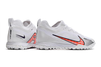 Nike Air Zoom Mercurial Vapor 15 Pro TF Low-Tops Soccer Shoes - White/Black/Red
