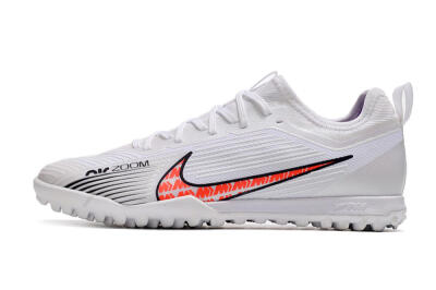 Nike Air Zoom Mercurial Vapor 15 Pro TF Low-Tops Soccer Shoes - White/Black/Red