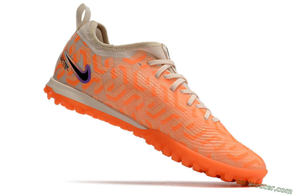 Nike Air Zoom Mercurial Vapor 15 Pro TF Low-Tops Soccer Shoes - Orange/Purple/Black 4