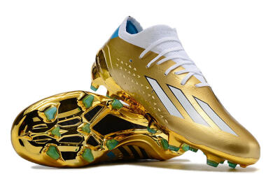 Adidas X Speedportal .1 FG Low-Tops Soccer Cleats - Gold/White/Blue