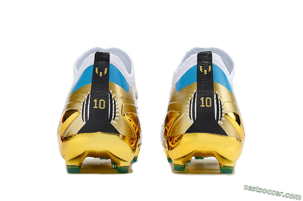 Adidas X Speedportal .1 FG Low-Tops Soccer Cleats - Gold/White/Blue 5