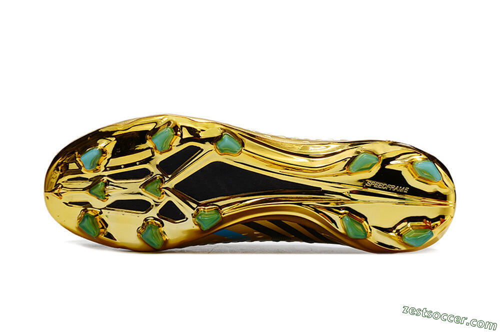 Adidas X Speedportal .1 FG Low-Tops Soccer Cleats - Gold/White/Blue 7