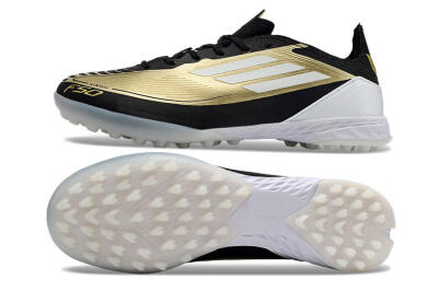 Adidas F50 Elite TF Low-Tops Soccer Shoes - Gold/White/Black