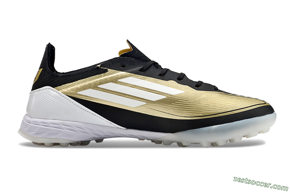 Adidas F50 Elite TF Low-Tops Soccer Shoes - Gold/White/Black 6