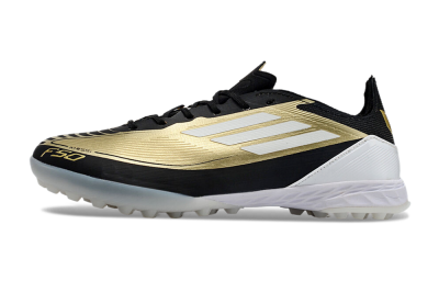Adidas F50 Elite TF Low-Tops Soccer Shoes - Gold/White/Black