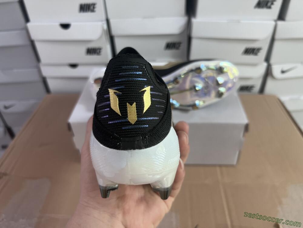 Adidas F50 Adizero Messi Laceless FG Low-Tops Soccer Cleats - Gold/White/Black
