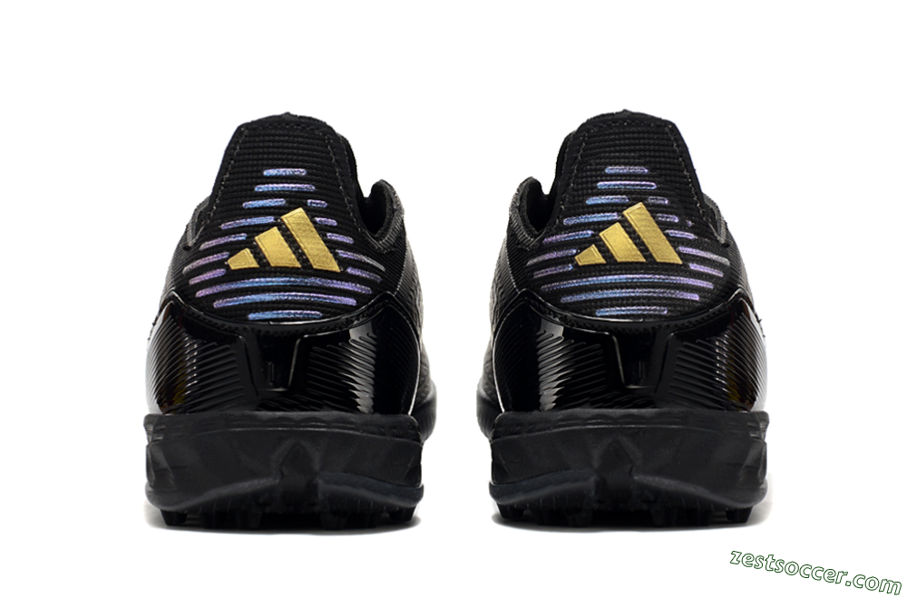 Adidas F50 Elite TF Low-Tops Soccer Shoes - Black/Silver/Purple 6