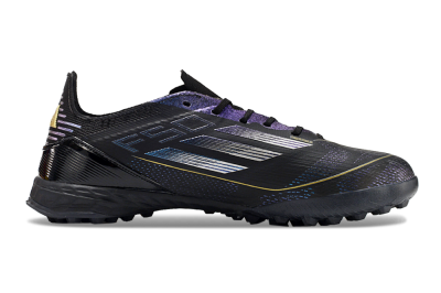Adidas F50 Elite TF Low-Tops Soccer Shoes - Black/Silver/Purple