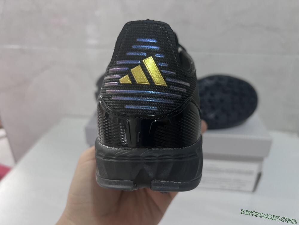Adidas F50 Elite TF Low-Tops Soccer Shoes - Black/Silver/Purple