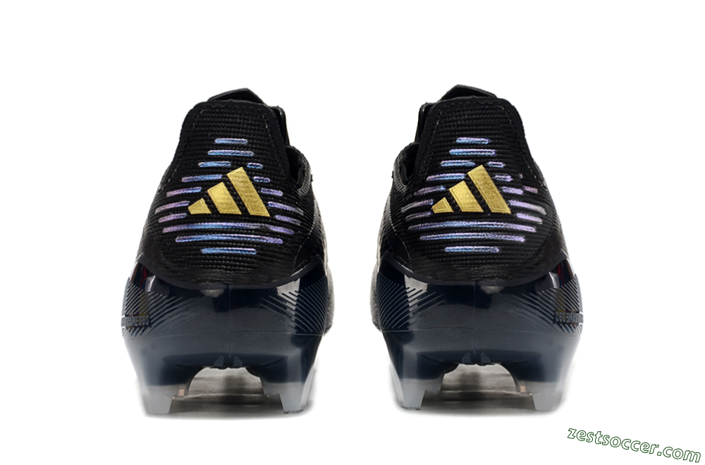Adidas F50 Elite FG Low-Tops Soccer Cleats - Black/Silver/Purple 6