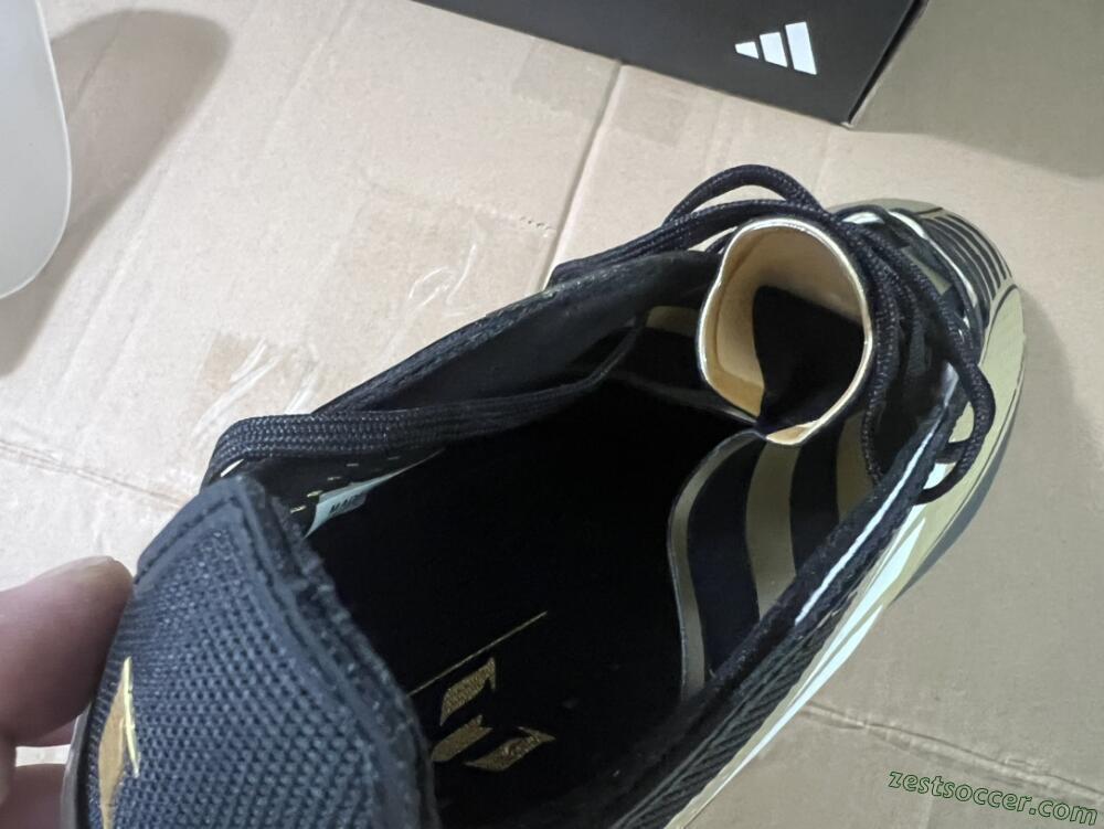 Adidas F50 Adizero Messi FG Low-Tops Soccer Cleats - Gold/White/Black