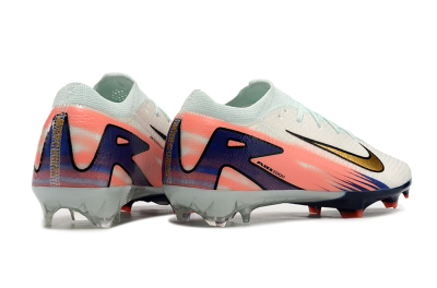 Nike Air Zoom Mercurial Vapor 16 Elite FG Low-Tops Soccer Cleats - Pink/Gold/Blue