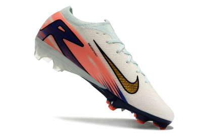 Nike Air Zoom Mercurial Vapor 16 Elite FG Low-Tops Soccer Cleats - Pink/Gold/Blue