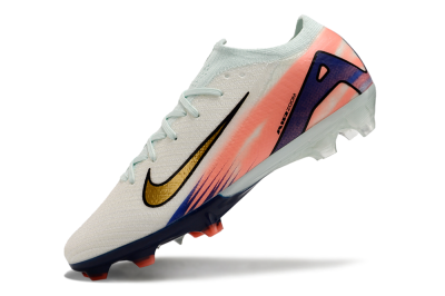 Nike Air Zoom Mercurial Vapor 16 Elite FG Low-Tops Soccer Cleats - Pink/Gold/Blue