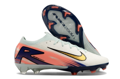 Nike Air Zoom Mercurial Vapor 16 Elite FG Low-Tops Soccer Cleats - Pink/Gold/Blue