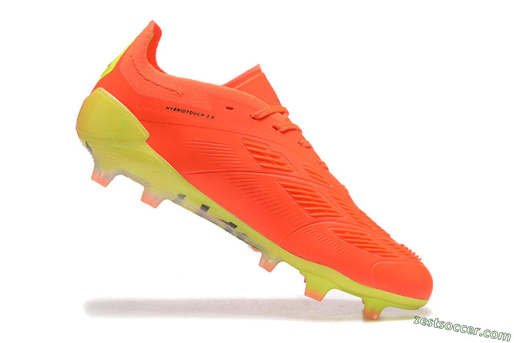 Adidas Predator Elite 24 FG Low-Tops Soccer Cleats - Red/Black/Yellow 4
